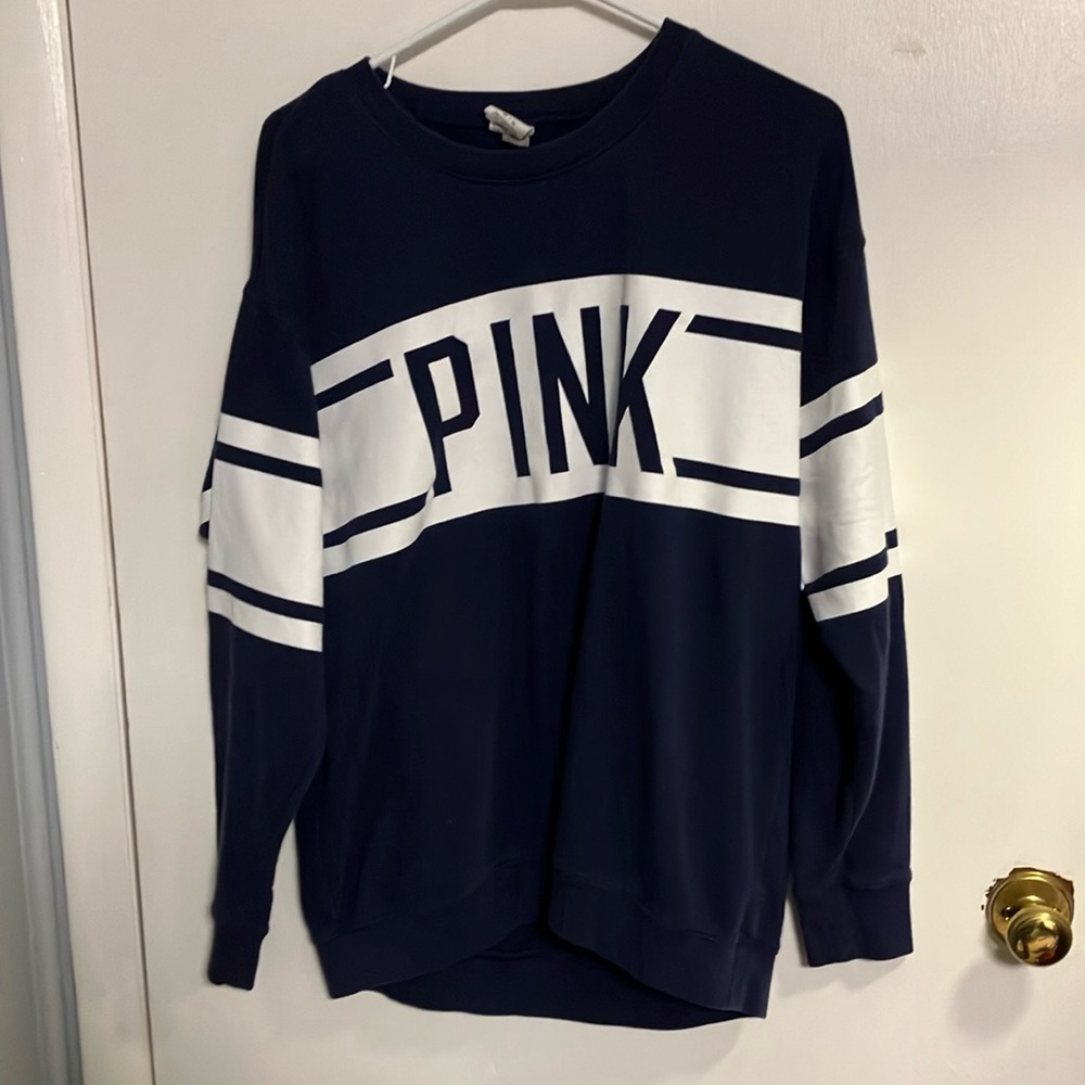 Navy Blue Women’s Pink Sweatshirt